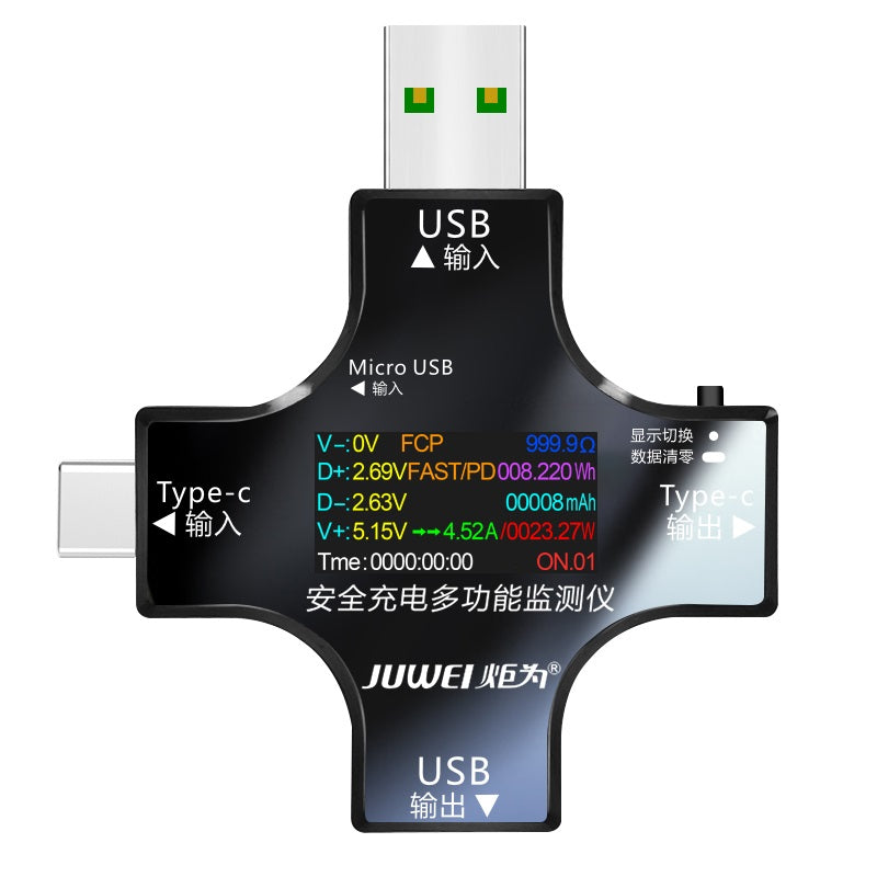 USB Type C 12 in 1 USB Tester - Multifunction Power Meter, Voltmeter,  Ammeter & Charge Indicator